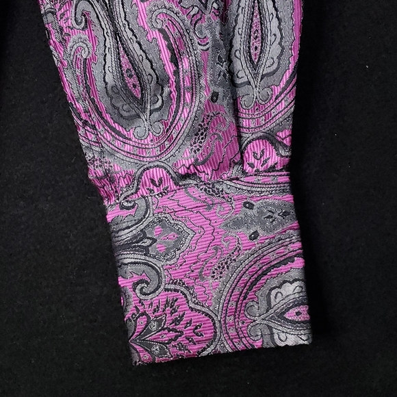 Angelino for Bermuda Flip Cuffs Paisley Western Button Front Long Sleeve Shirt - Picture 4 of 12